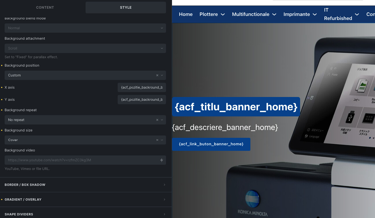 How to add dynamic data in custom backround position - How To - Bricks ...