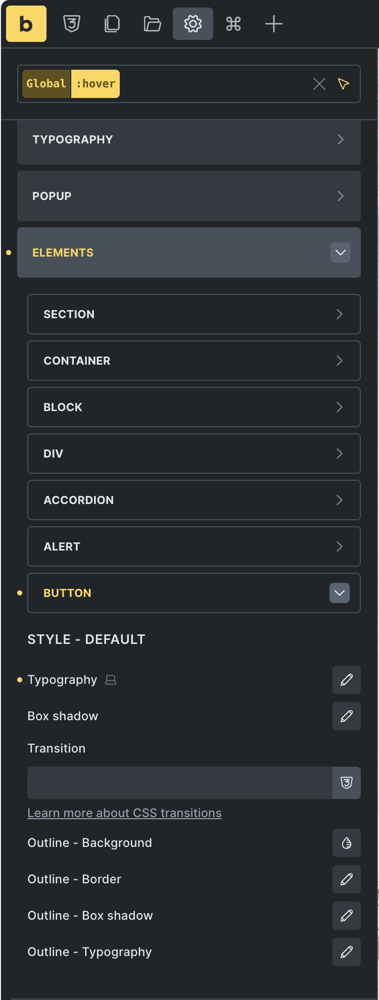 NO BUG: Some :hover styles not showing - Bugs - Bricks Community Forum