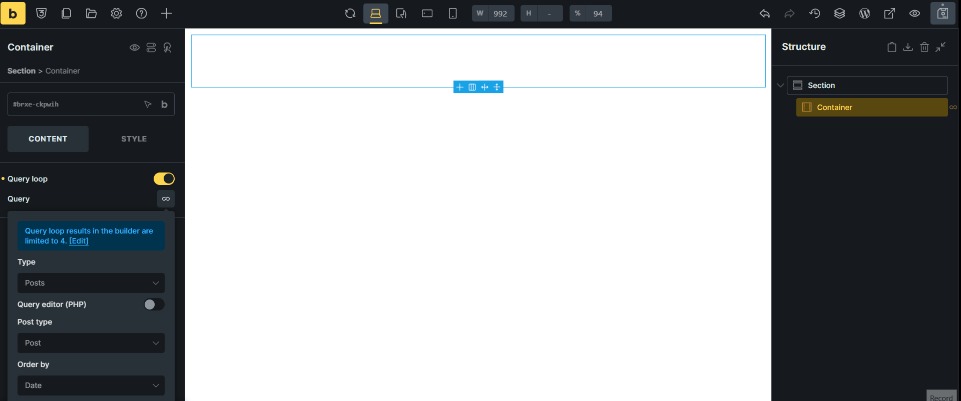 query loop