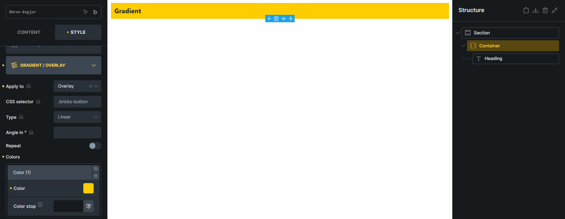 NO BUG: Gradient not working as expected - Bugs - Bricks Community Forum