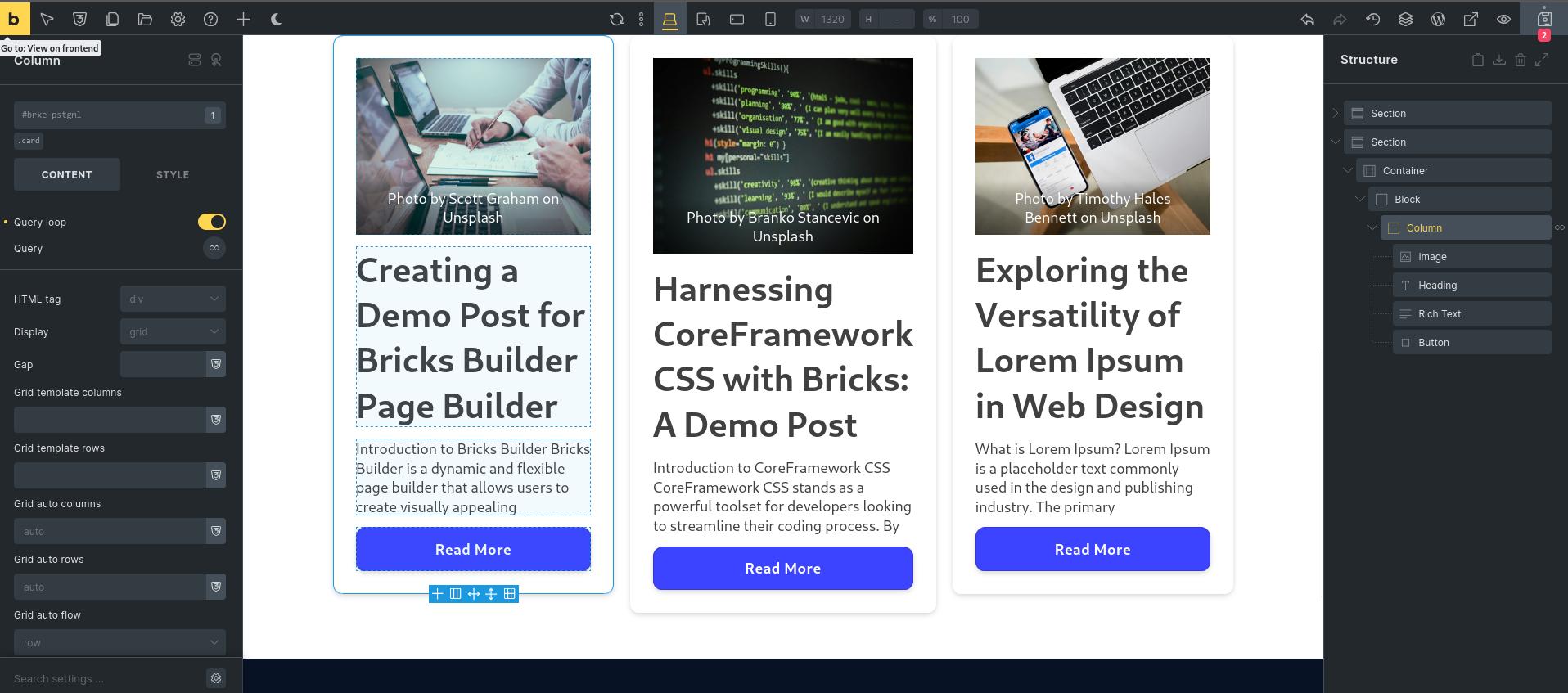 Styling of "Posts element", e.g. adding custom CSS classes - How To ...