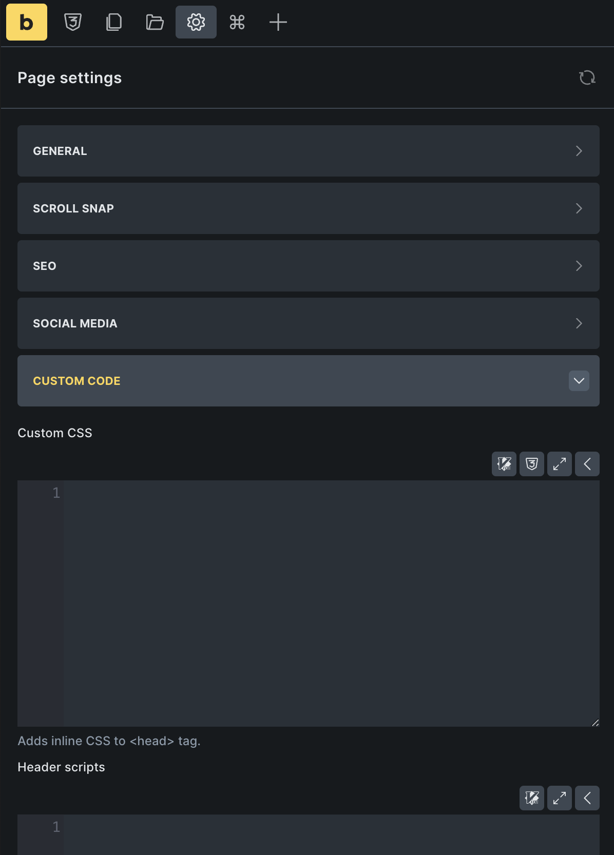 Does Bricks have a built-in feature similar to the WPCode plugin - How ...