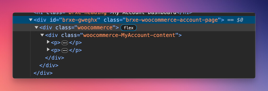 NO BUG: Account Page Direction, Gap and other styles not applying to ...