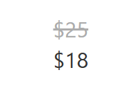 product price