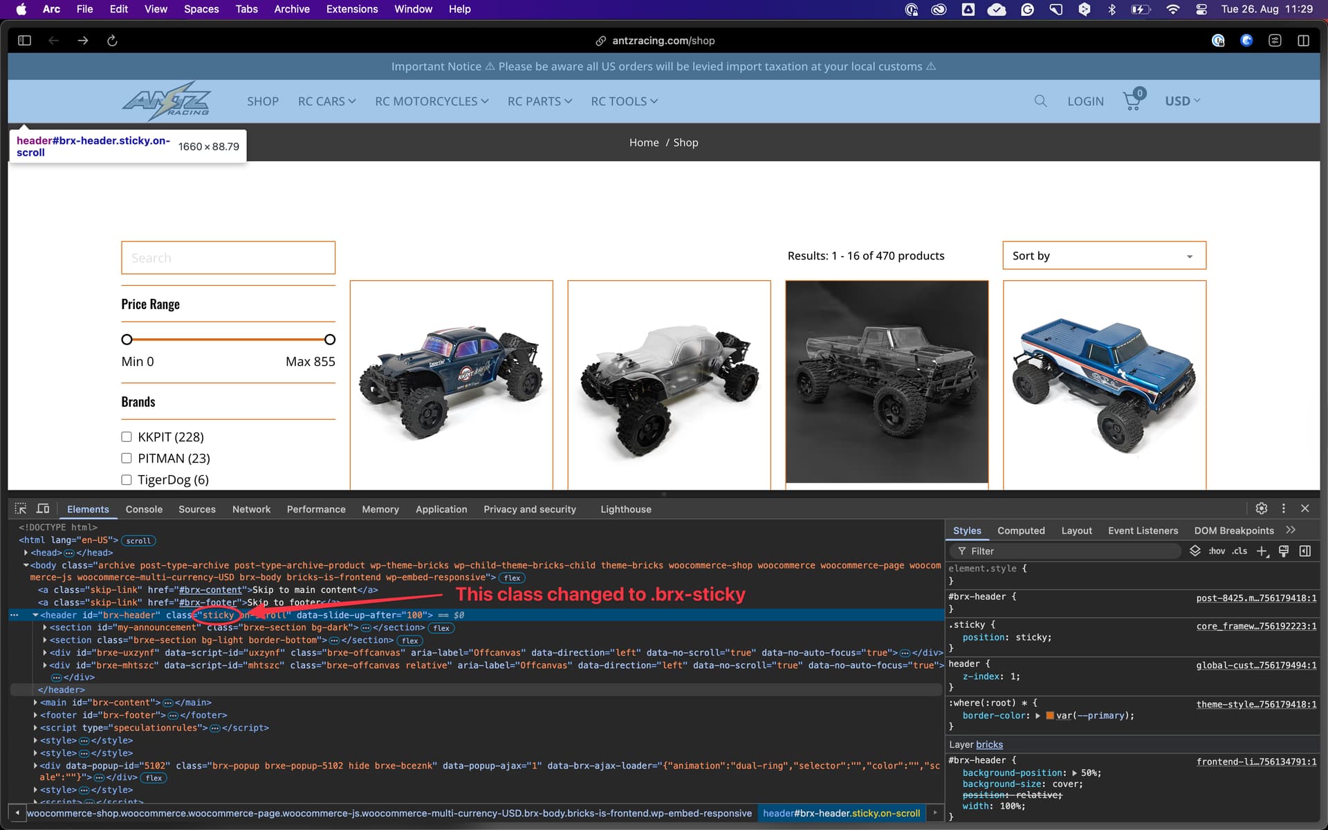 NO BUG: Header z-index missing - Bugs - Bricks Community Forum