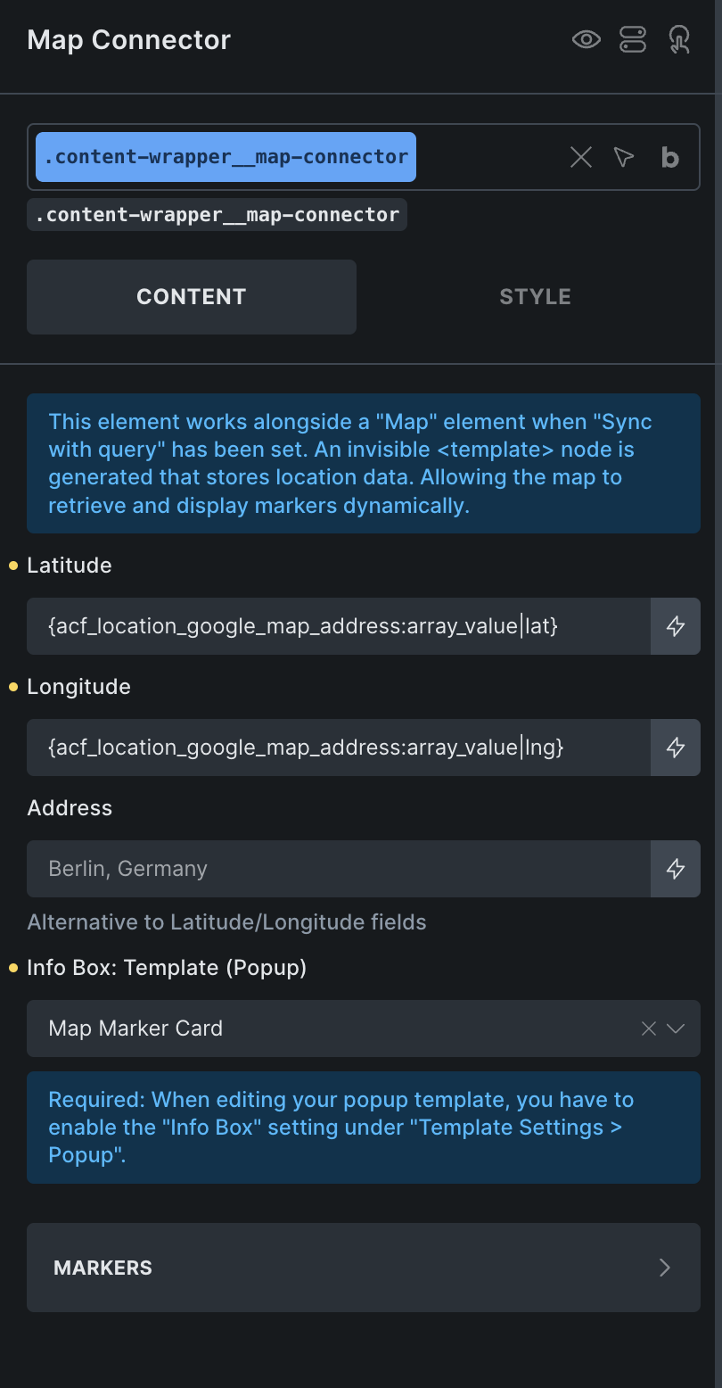 NO BUG: Map Marker Query Cache - Bugs - Bricks Community Forum