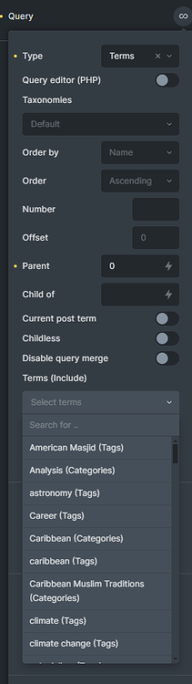 NO BUG: Query Loop For Terms - Include/Exclude Won't Show Anything ...