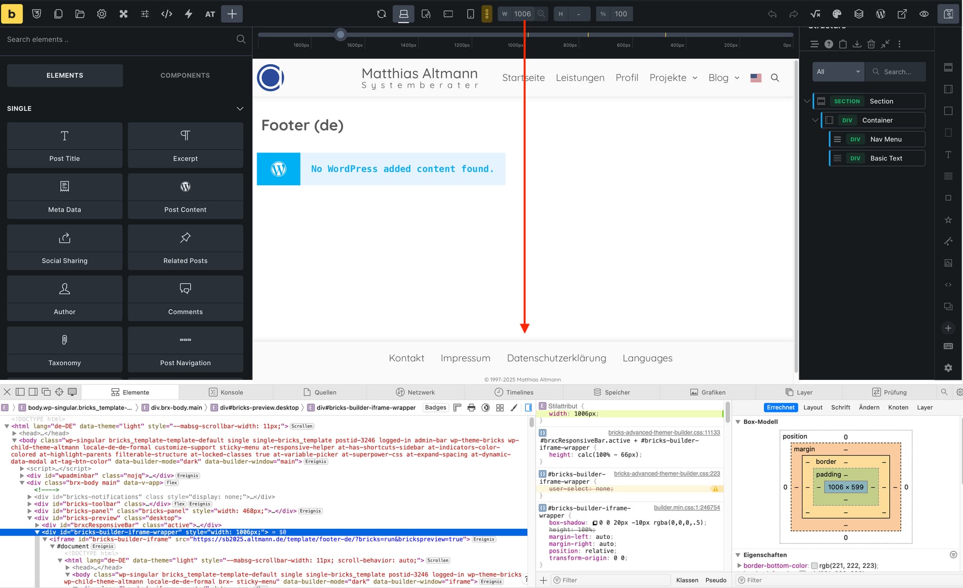 NO BUG: In Builder: Footer not visible at 992px and below - Bugs ...