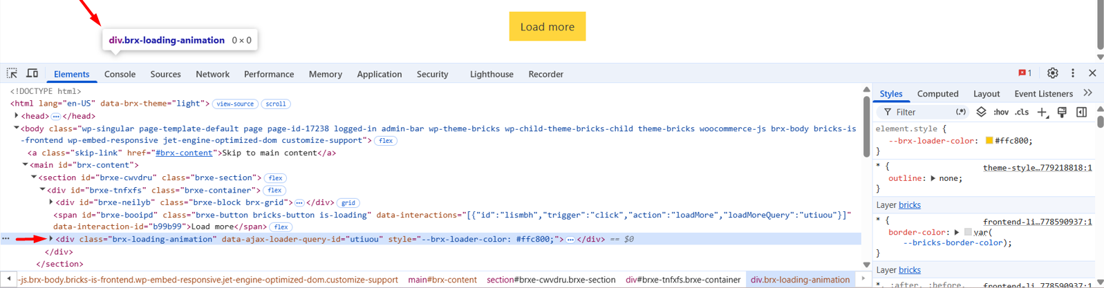 WAIT: Ajax loader not work on global query loop - Bugs - Bricks ...