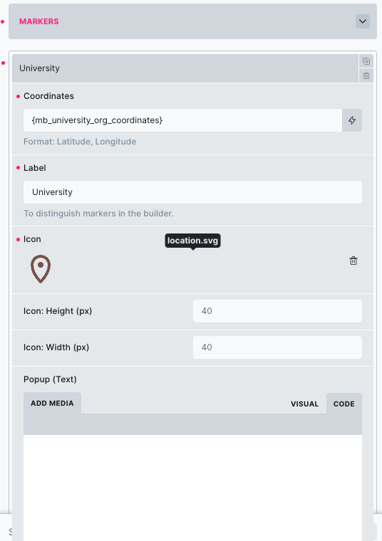 SOLVED: Maps leaflet marker error - Bugs - Bricks Community Forum