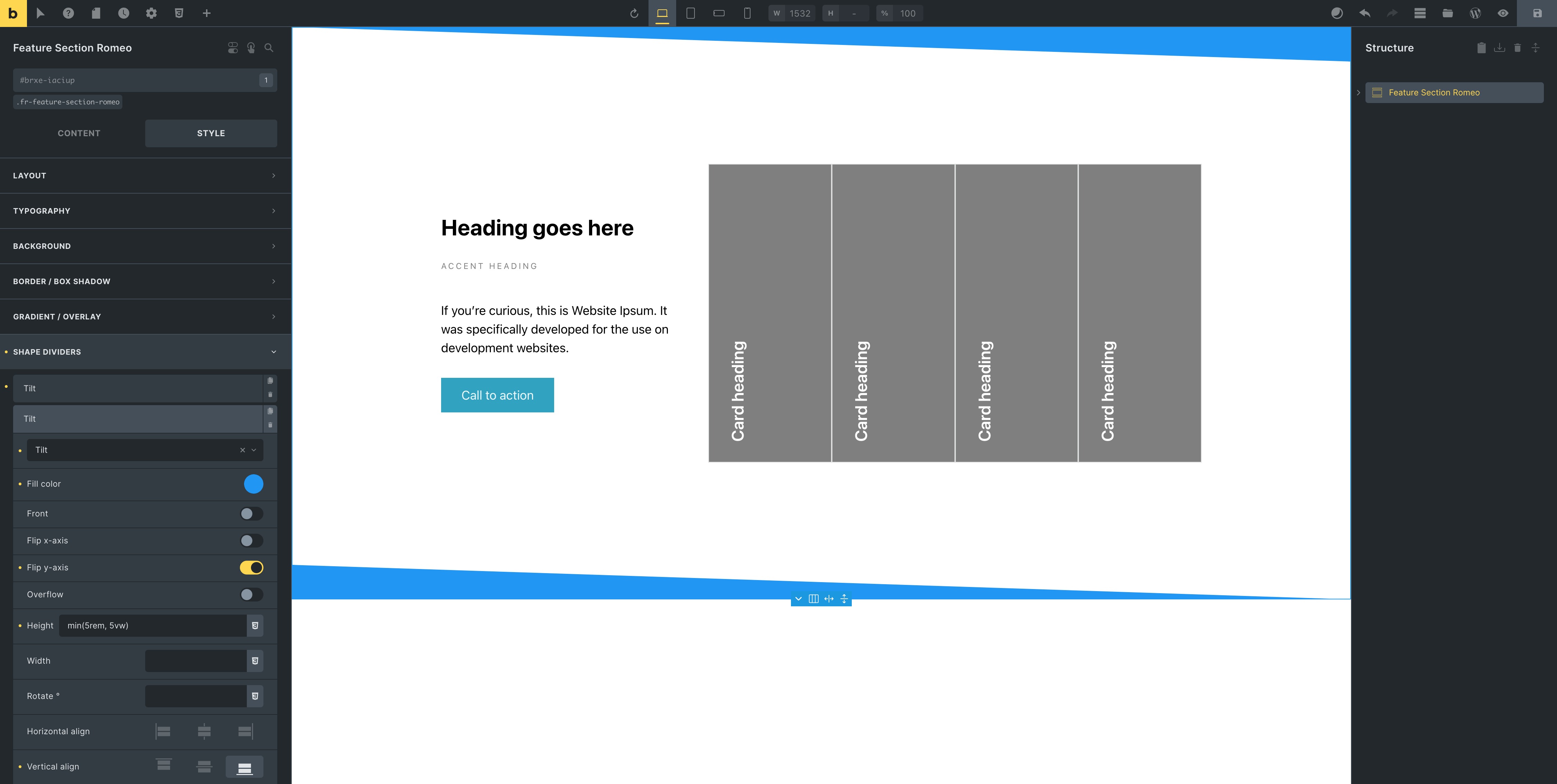Bug Divider NO BUG: Shape Divider not full screen width - Bugs - Bricks Community Forum