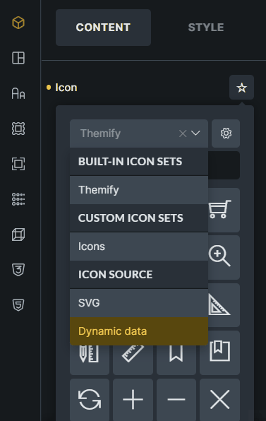Icon type list