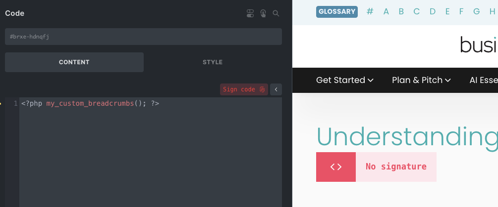 NO BUG: Issue with Code Signatures - Bugs - Bricks Community Forum
