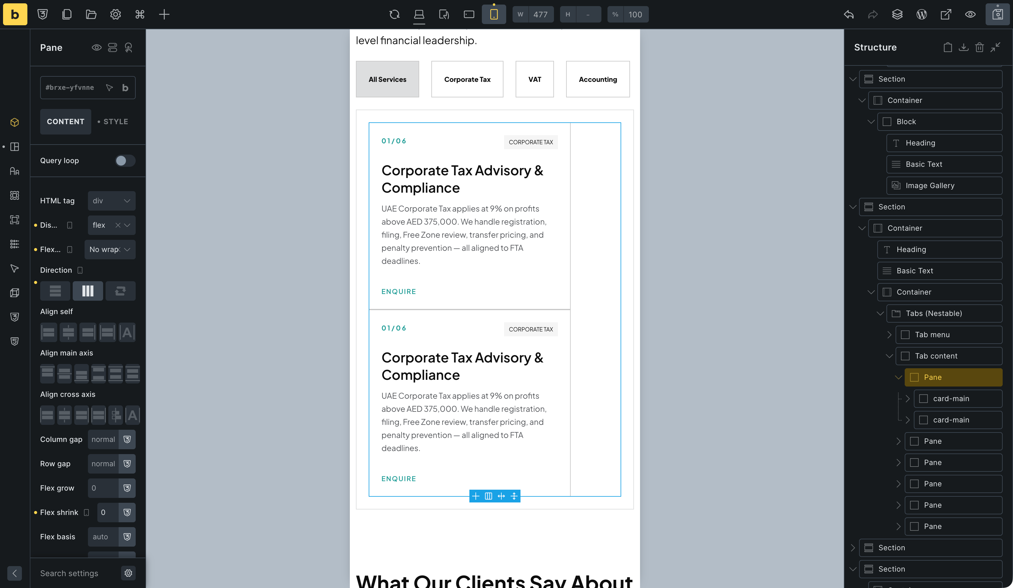 Nestable Tabs: Issue with Horizontal Scroll (Slider) - How To - Bricks ...