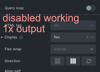 query working